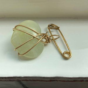 Kazuki Oshima jade heart pin